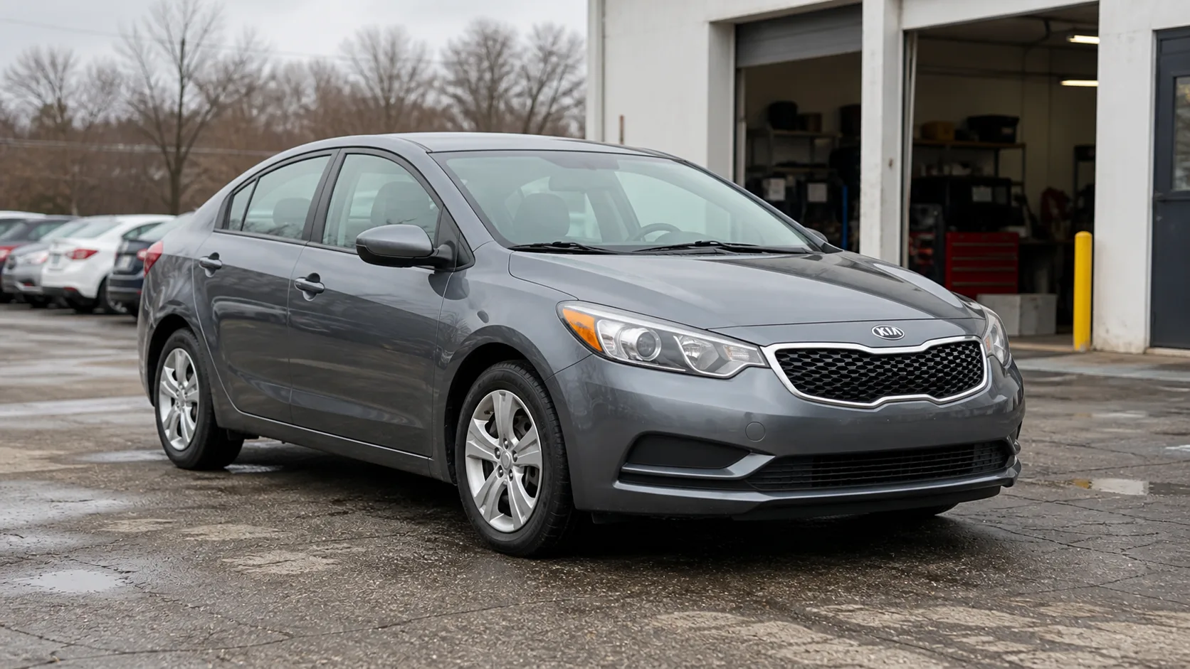 Kia Forte compact sedan front three-quarter view