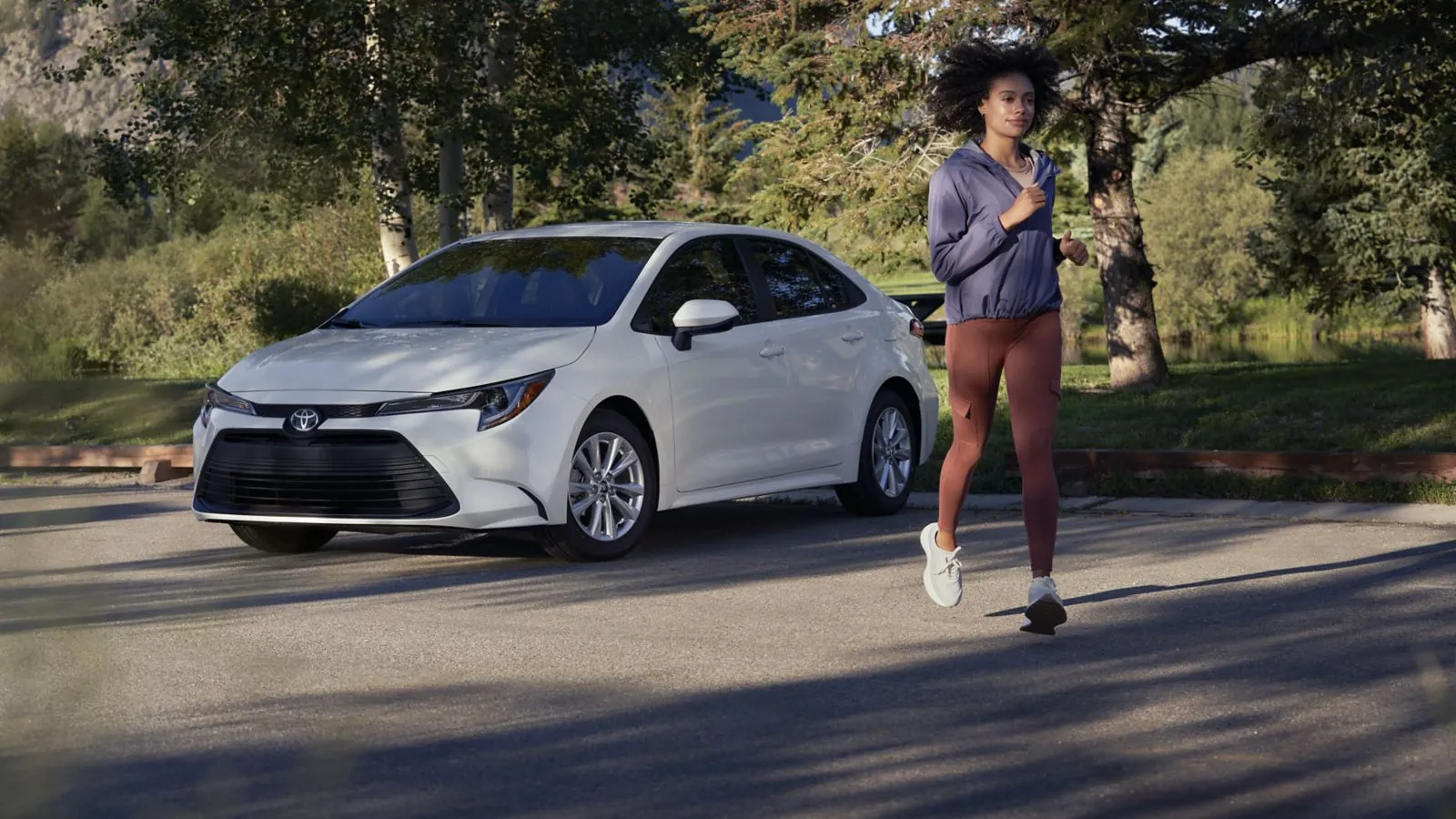 Toyota Corolla exterior front three-quarter view