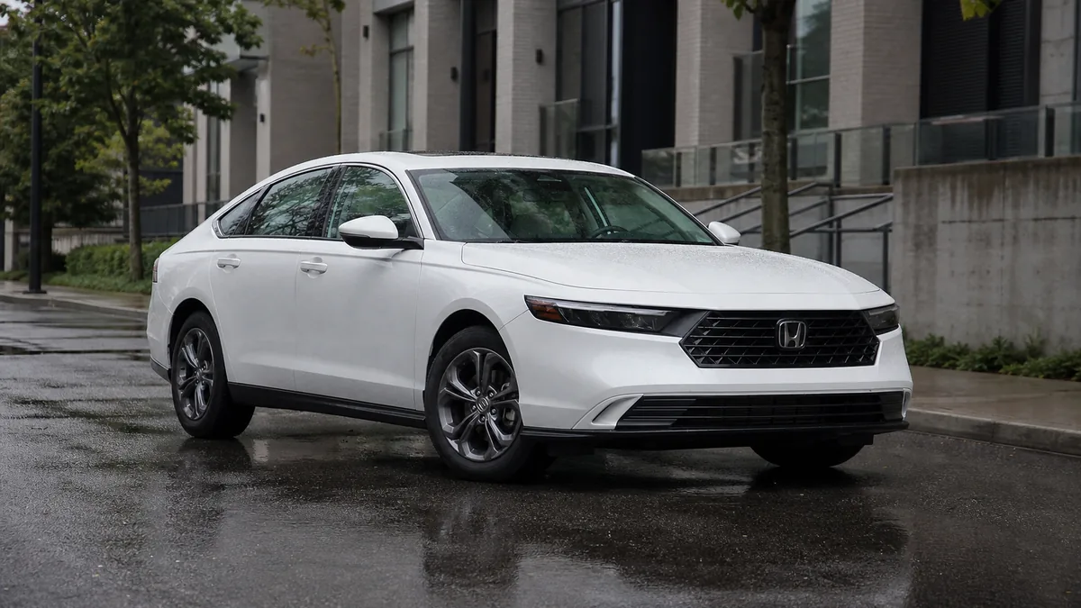 Midsize sedan fuel stop for hybrid commute math